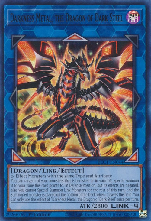 Darkness Metal, the Dragon of Dark Steel [BLC1-EN044] Ultra Rare | Clutch Gaming