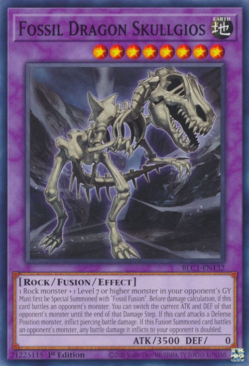 Fossil Dragon Skullgios [BLC1-EN132] Common | Clutch Gaming