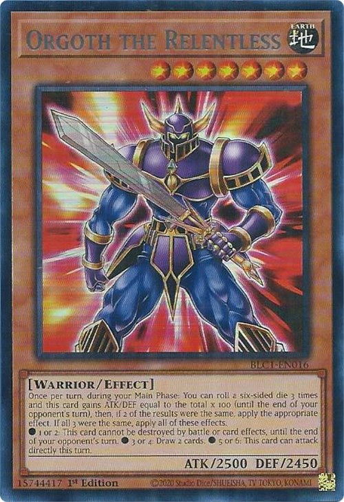 Orgoth the Relentless (Silver) [BLC1-EN016] Ultra Rare | Clutch Gaming