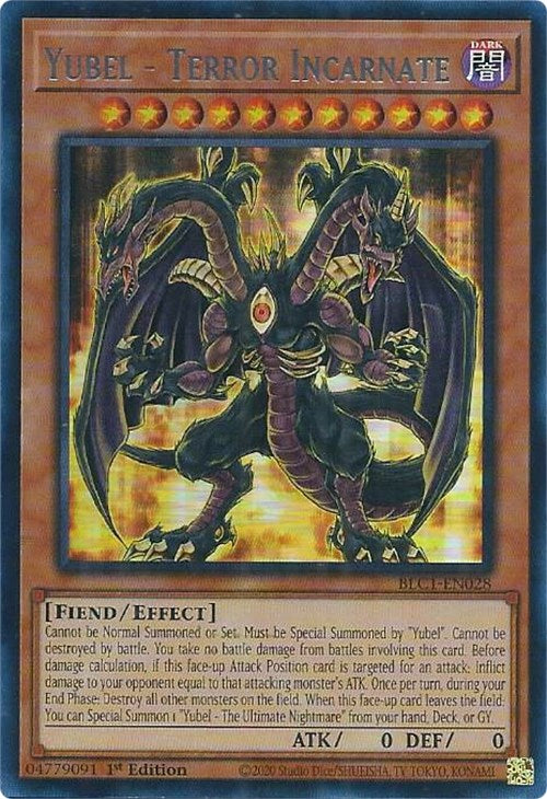 Yubel - Terror Incarnate (Silver) [BLC1-EN028] Ultra Rare | Clutch Gaming