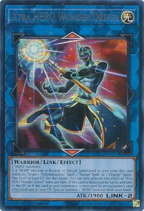 Xtra HERO Wonder Driver (Silver) [BLC1-EN031] Ultra Rare | Clutch Gaming