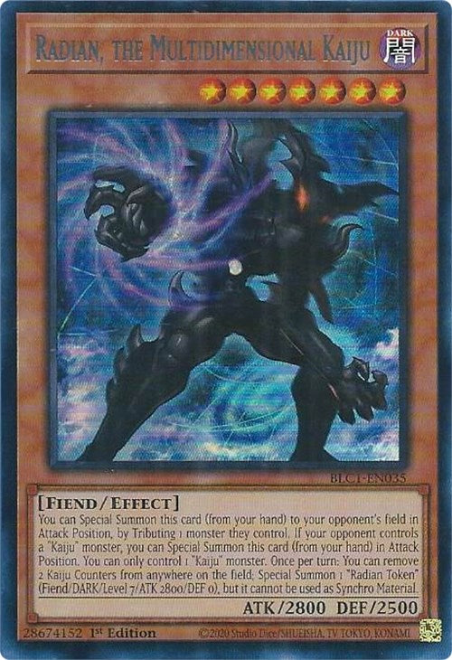 Radian, the Multidimensional Kaiju (Silver) [BLC1-EN035] Ultra Rare | Clutch Gaming