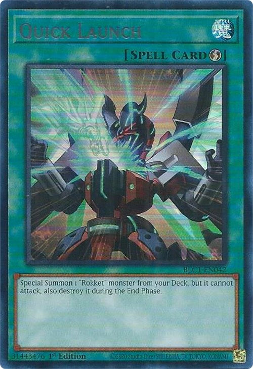 Quick Launch (Silver) [BLC1-EN042] Ultra Rare | Clutch Gaming