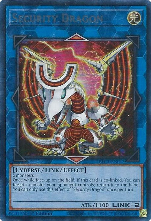 Security Dragon (Silver) [BLC1-EN043] Ultra Rare | Clutch Gaming