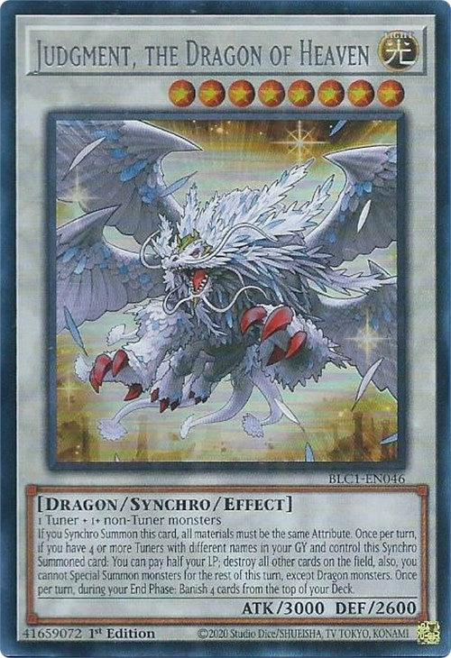 Judgment, the Dragon of Heaven (Silver) [BLC1-EN046] Ultra Rare | Clutch Gaming