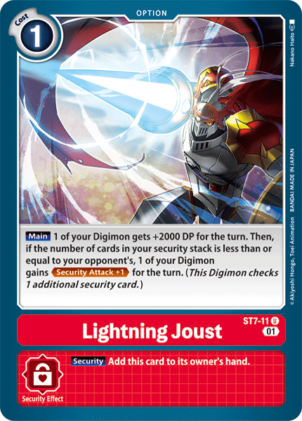 Lightning Joust [ST7-11] [Starter Deck: Gallantmon] | Clutch Gaming