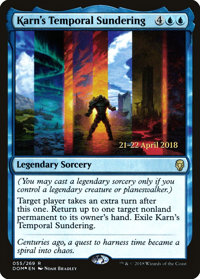 Karn's Temporal Sundering [Dominaria Prerelease Promos] | Clutch Gaming