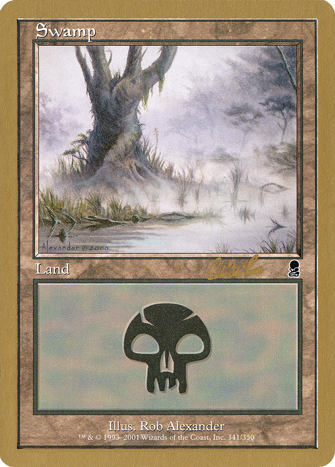 Swamp (cr341) (Carlos Romao) [World Championship Decks 2002] | Clutch Gaming