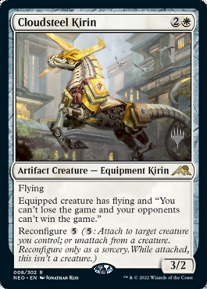 Cloudsteel Kirin (Promo Pack) [Kamigawa: Neon Dynasty Promos] | Clutch Gaming