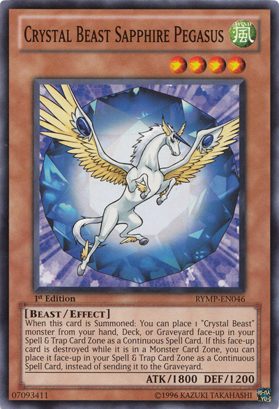 Crystal Beast Sapphire Pegasus [RYMP-EN046] Common | Clutch Gaming