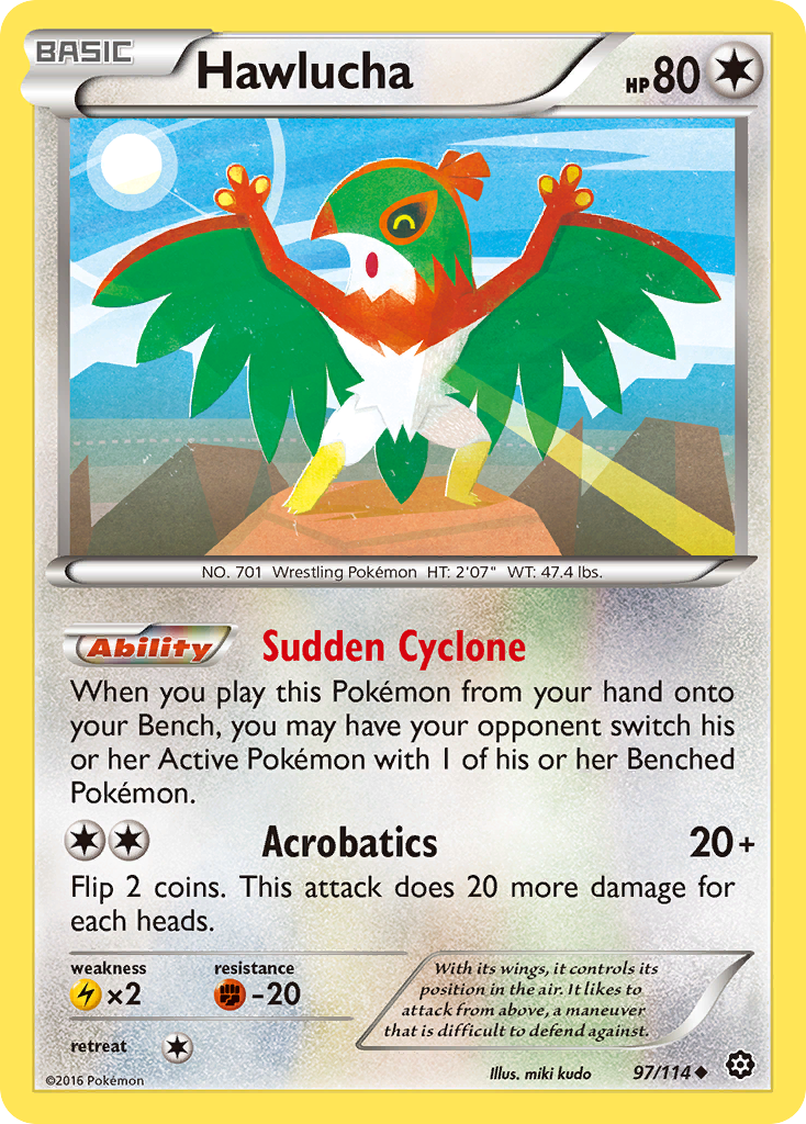 Hawlucha (97/114) [XY: Steam Siege] | Clutch Gaming