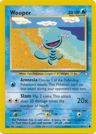 Wooper (82/111) [Neo Genesis Unlimited] | Clutch Gaming