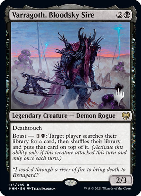 Varragoth, Bloodsky Sire (Promo Pack) [Kaldheim Promos] | Clutch Gaming