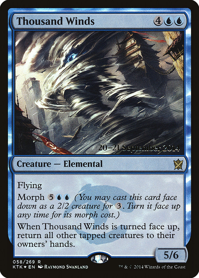 Thousand Winds [Khans of Tarkir Prerelease Promos] | Clutch Gaming