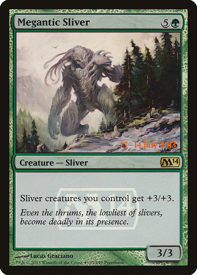 Megantic Sliver [Magic 2014 Prerelease Promos] | Clutch Gaming