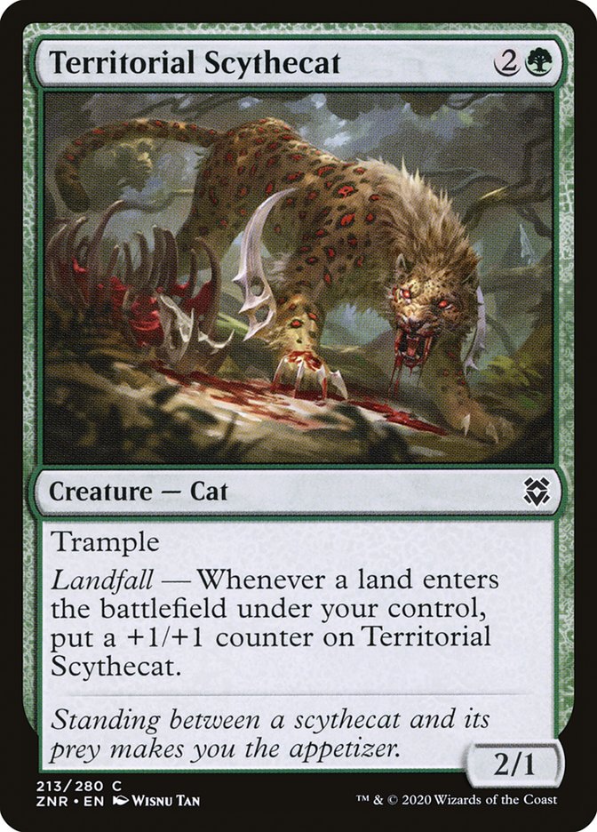 Territorial Scythecat [Zendikar Rising] | Clutch Gaming