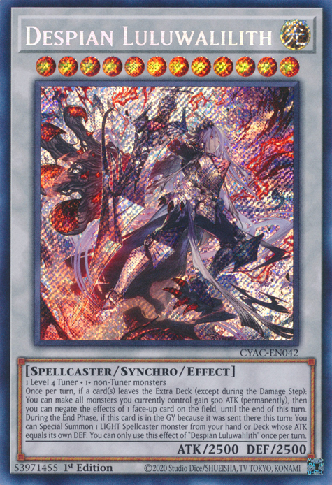 Despian Luluwalilith [CYAC-EN042] Secret Rare | Clutch Gaming