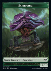 Saproling // Zombie Double-Sided Token [Dominaria United Tokens] | Clutch Gaming