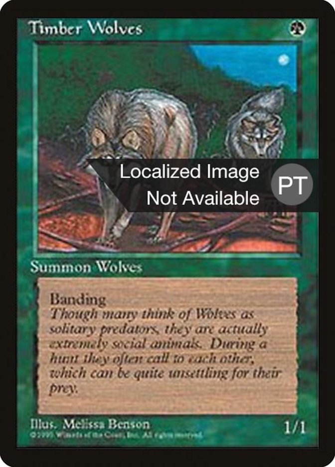 Timber Wolves [Fourth Edition (Foreign Black Border)] | Clutch Gaming