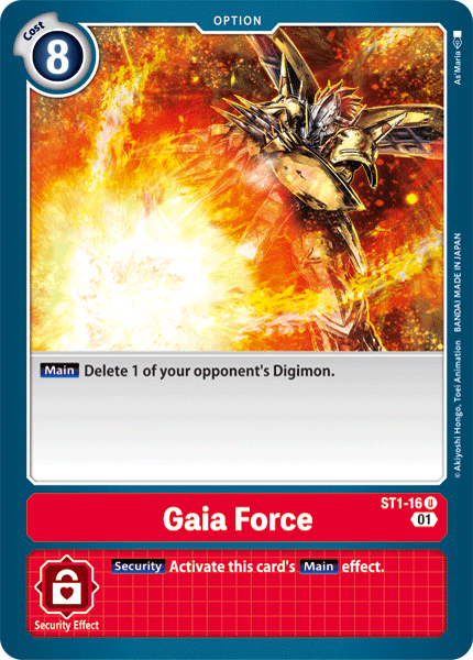 Gaia Force [ST1-16] (Alternative Art) [Starter Deck: Gallantmon] | Clutch Gaming