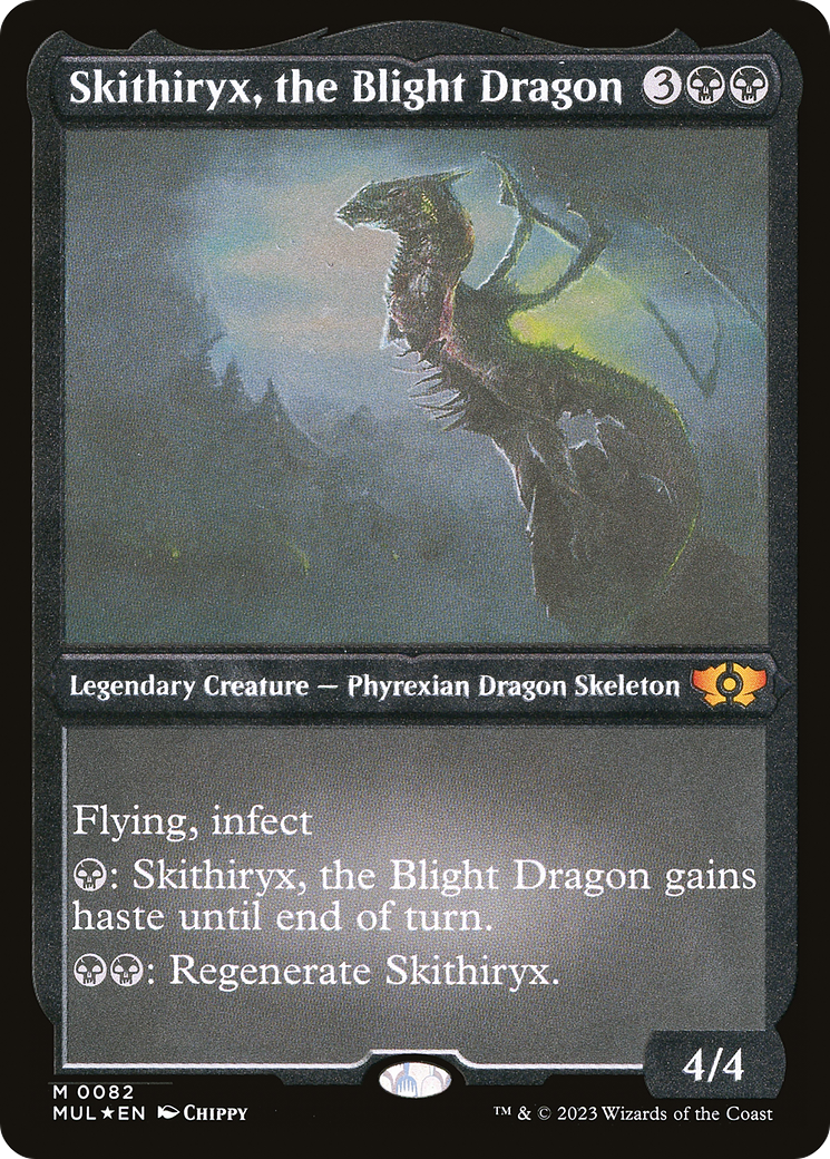 Skithiryx, the Blight Dragon (Foil Etched) [Multiverse Legends] | Clutch Gaming