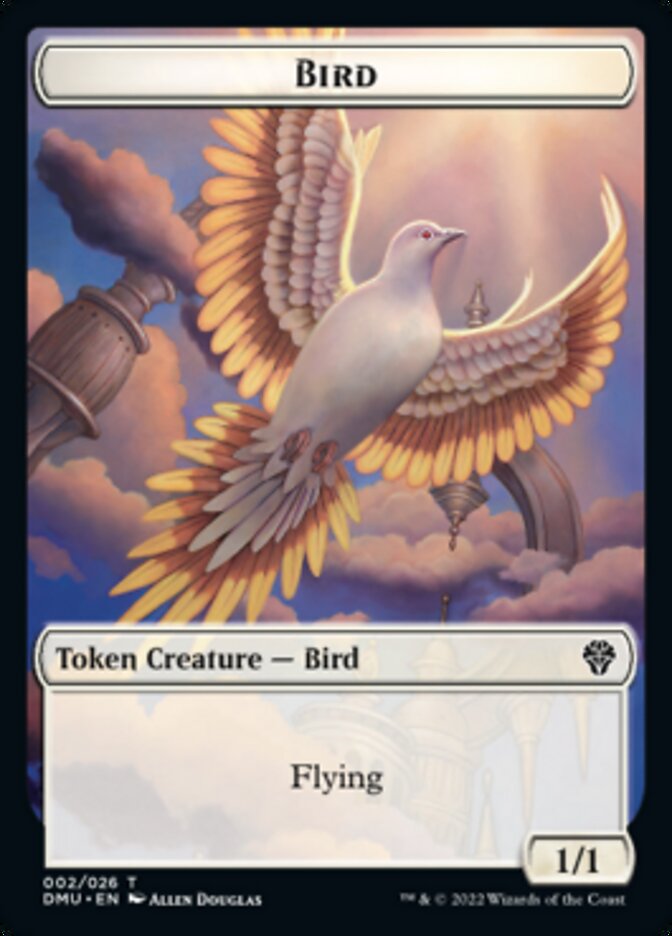 Bird (002) // Treasure Double-Sided Token [Dominaria United Tokens] | Clutch Gaming