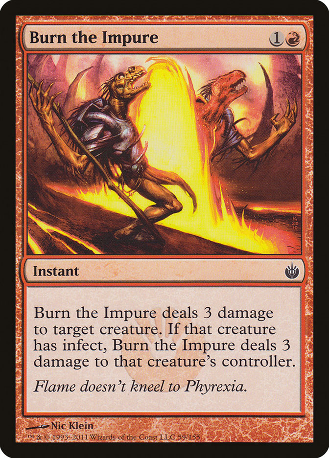 Burn the Impure [Mirrodin Besieged] | Clutch Gaming