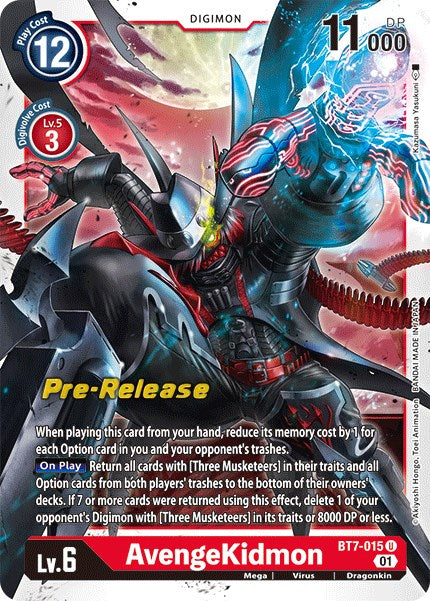 AvengeKidmon [BT7-015] [Next Adventure Pre-Release Cards] | Clutch Gaming