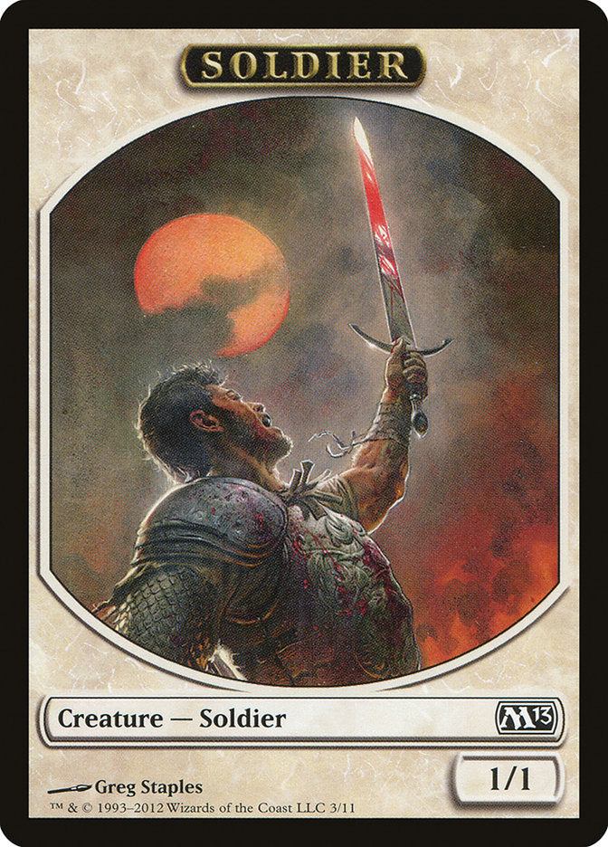 Soldier Token [Magic 2013 Tokens] | Clutch Gaming