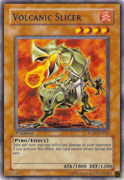 Volcanic Slicer [FOTB-EN012] Rare | Clutch Gaming