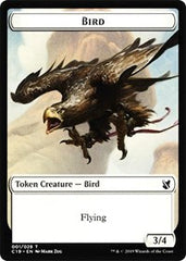 Bird (001) // Sculpture Double-Sided Token [Commander 2019 Tokens] | Clutch Gaming