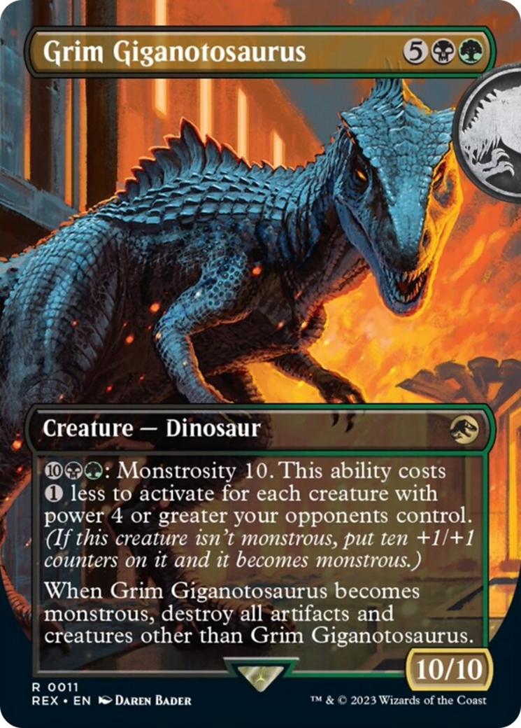 Grim Giganotosaurus (Borderless) [Jurassic World Collection] | Clutch Gaming