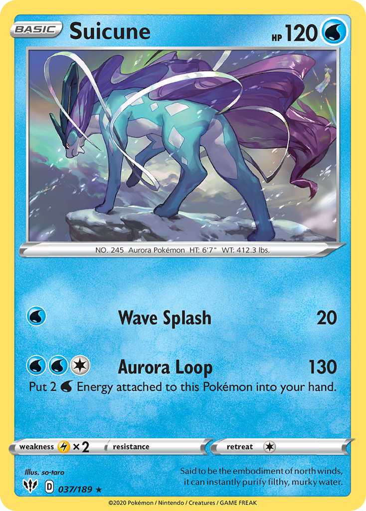 Suicune (037/189) [Sword & Shield: Darkness Ablaze] | Clutch Gaming