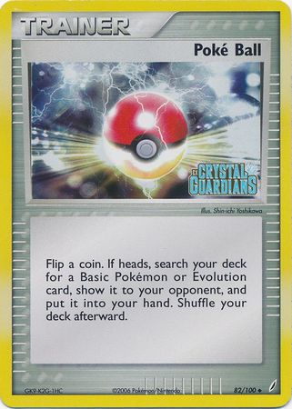 Poke Ball (82/100) (Stamped) [EX: Crystal Guardians] | Clutch Gaming