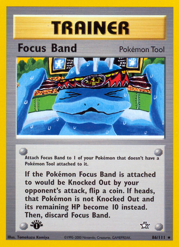 Focus Band (86/111) [Neo Genesis 1st Edition] | Clutch Gaming