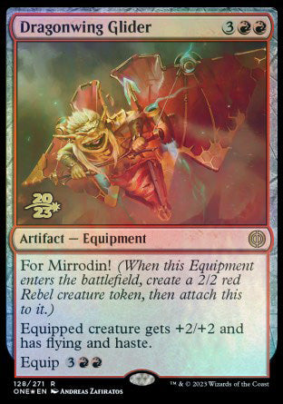 Dragonwing Glider [Phyrexia: All Will Be One Prerelease Promos] | Clutch Gaming