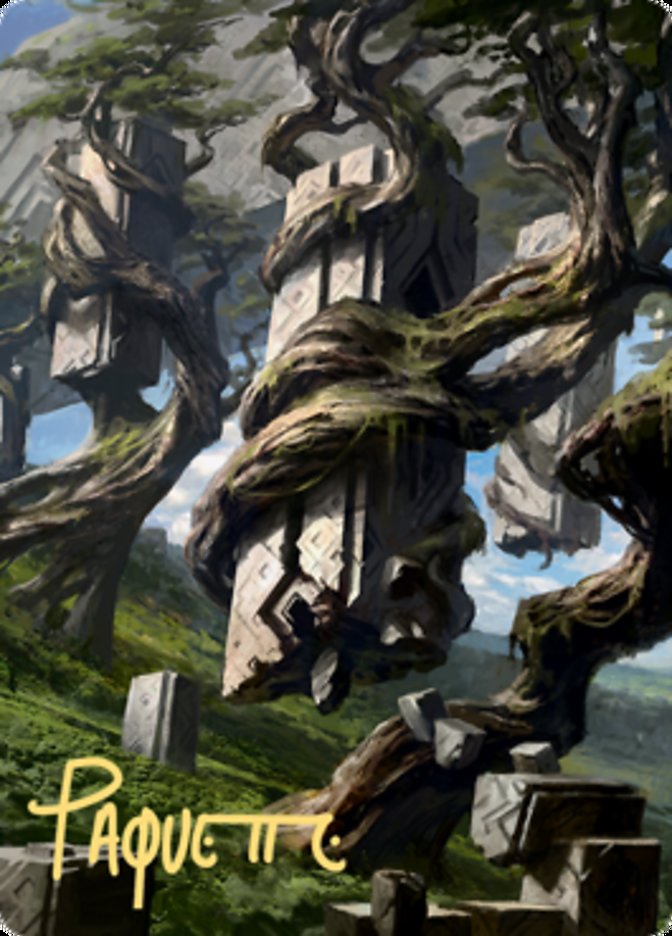 Forest 2 Art Card (Gold-Stamped Signature) [Zendikar Rising Art Series] | Clutch Gaming