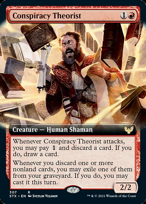 Conspiracy Theorist (Extended Art) [Strixhaven: School of Mages] | Clutch Gaming