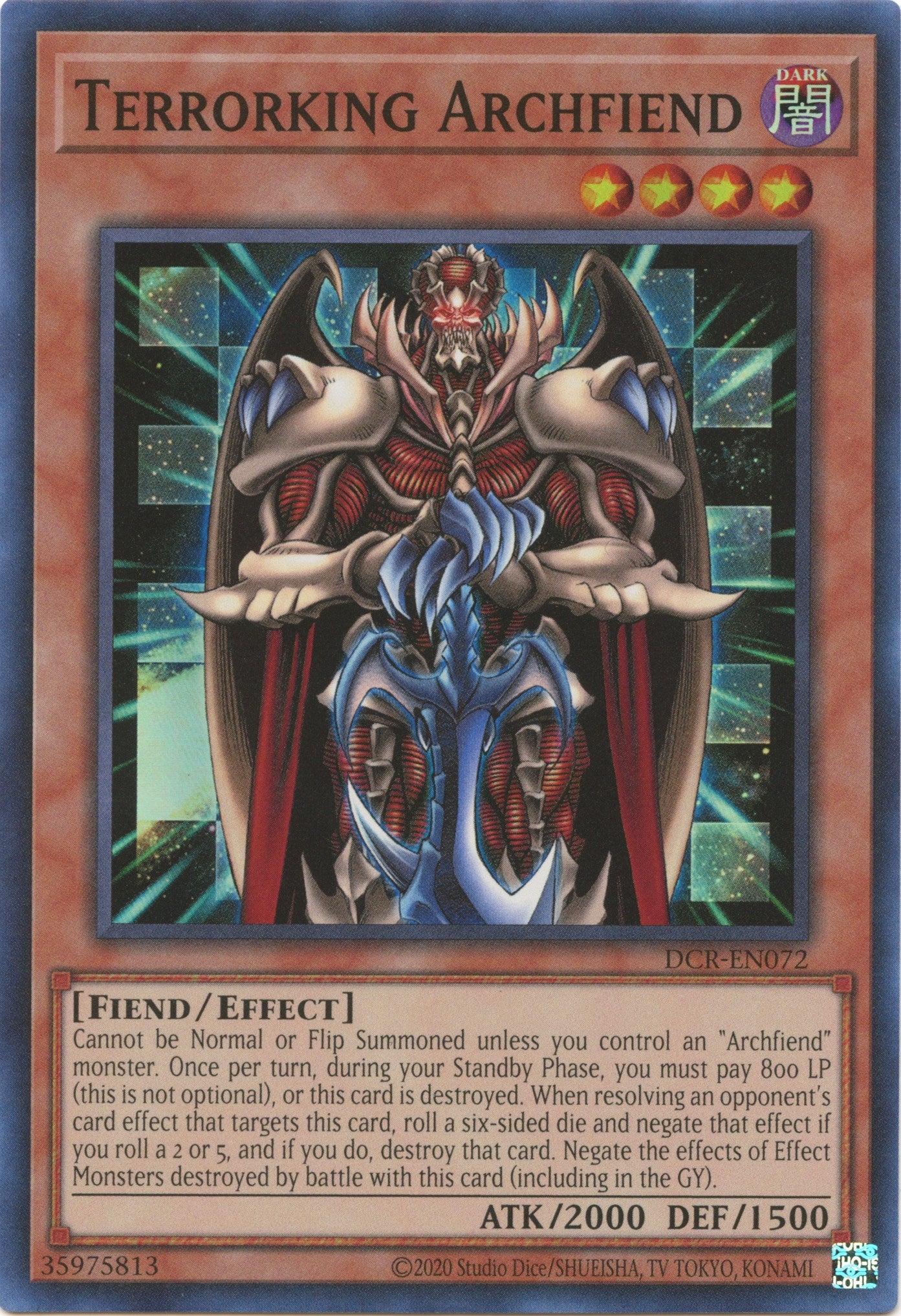 Terrorking Archfiend (25th Anniversary) [DCR-EN072] Super Rare | Clutch Gaming