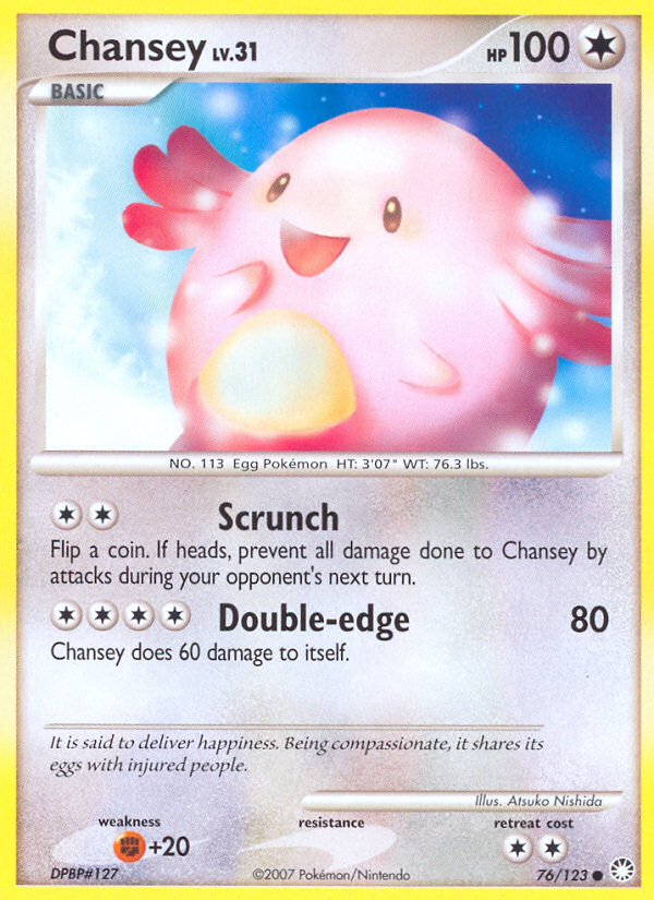 Chansey (76/123) [Diamond & Pearl: Mysterious Treasures] | Clutch Gaming