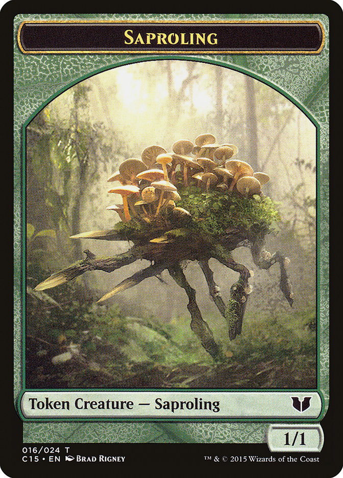 Snake (017) // Saproling Double-Sided Token [Commander 2015 Tokens] | Clutch Gaming