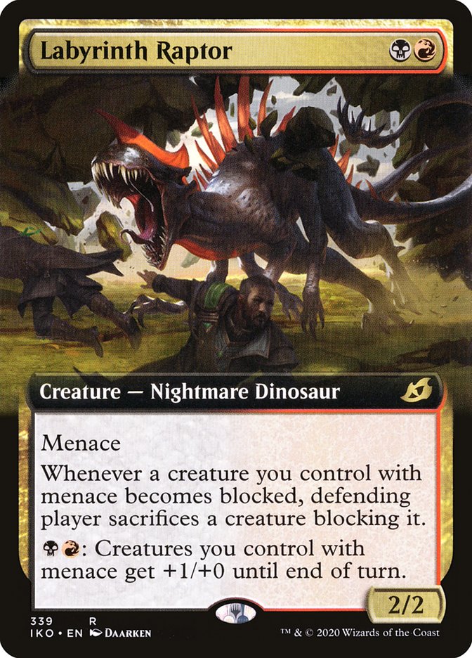 Labyrinth Raptor (Extended Art) [Ikoria: Lair of Behemoths] | Clutch Gaming