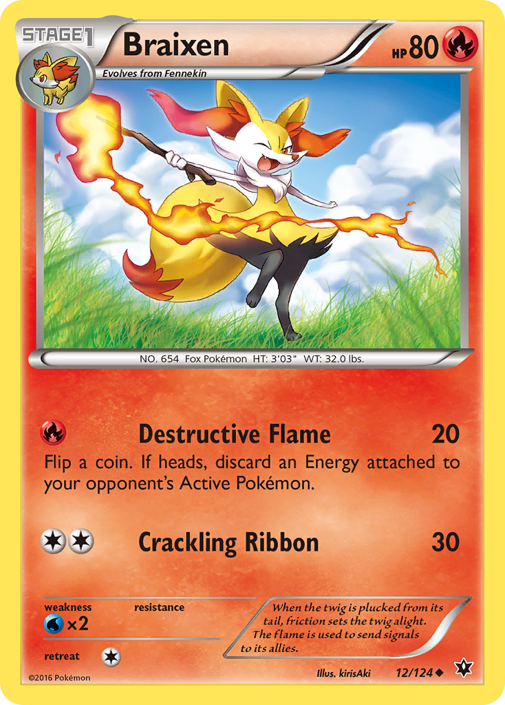 Braixen (12/124) [XY: Fates Collide] | Clutch Gaming