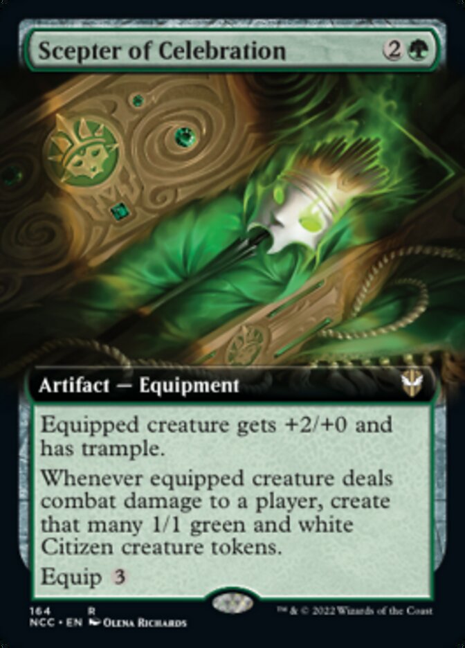 Scepter of Celebration (Extended Art) [Streets of New Capenna Commander] | Clutch Gaming