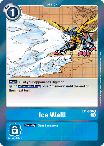 Ice Wall! [EX1-068] [Classic Collection] | Clutch Gaming