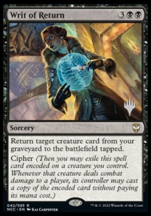 Writ of Return (Promo Pack) [Streets of New Capenna Commander Promos] | Clutch Gaming