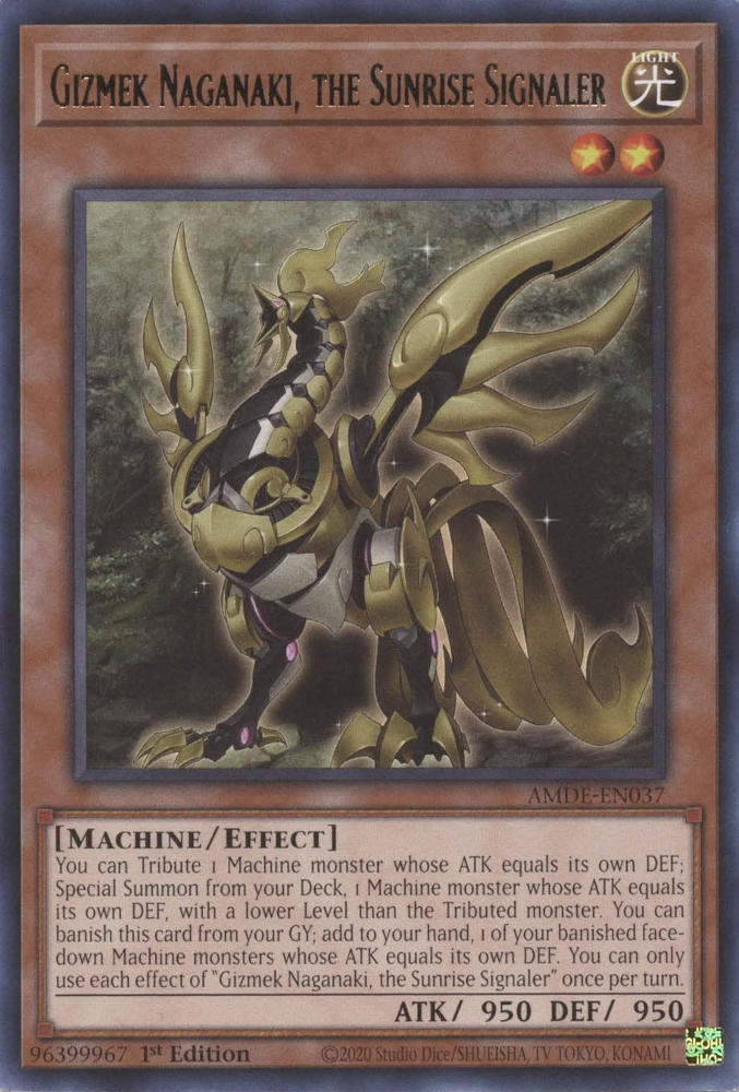 Gizmek Naganaki, the Sunrise Signaler [AMDE-EN037] Rare | Clutch Gaming