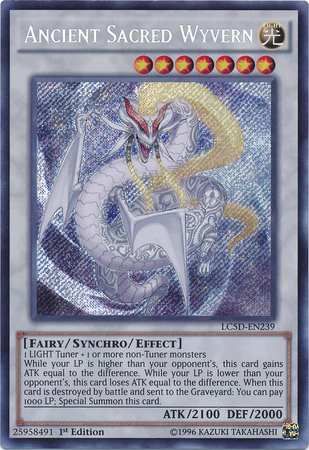 Ancient Sacred Wyvern [LC5D-EN239] Secret Rare | Clutch Gaming