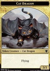 Cat Dragon // Dragon (006) Double-Sided Token [Commander 2017 Tokens] | Clutch Gaming