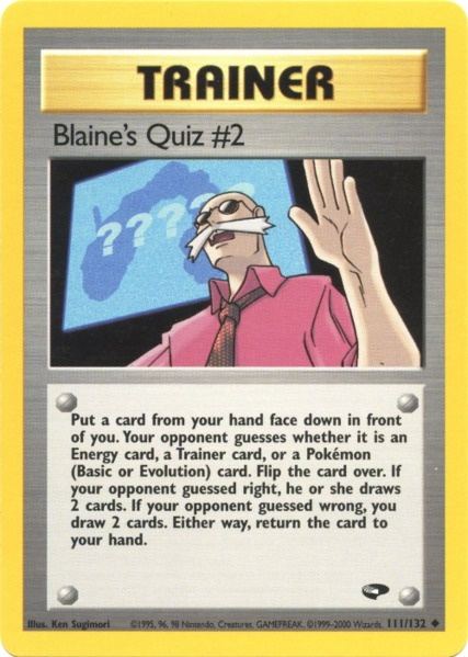 Blaine's Quiz #2 (111/132) [Gym Challenge Unlimited] | Clutch Gaming